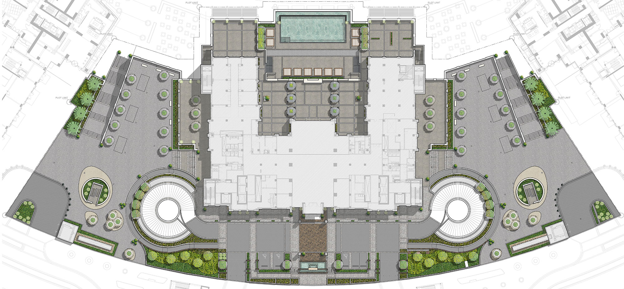 Vida Island Hotel - Rendered Plan