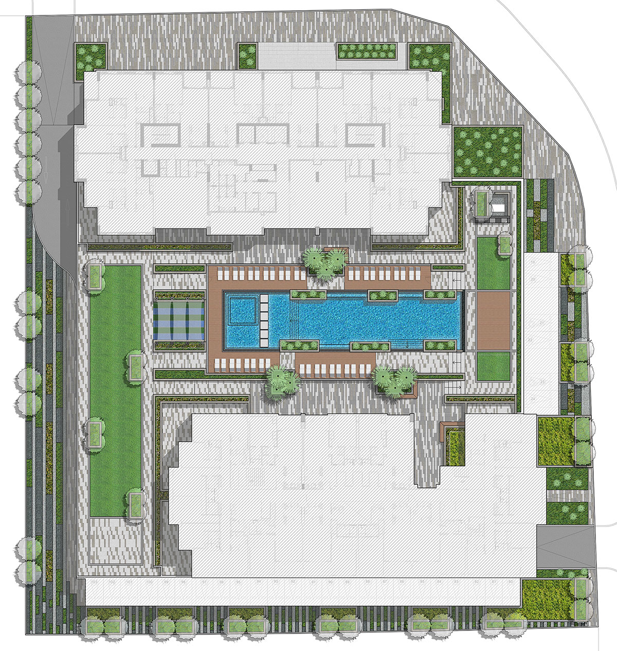 Sobha Wilton Terraces - Rendered Plan